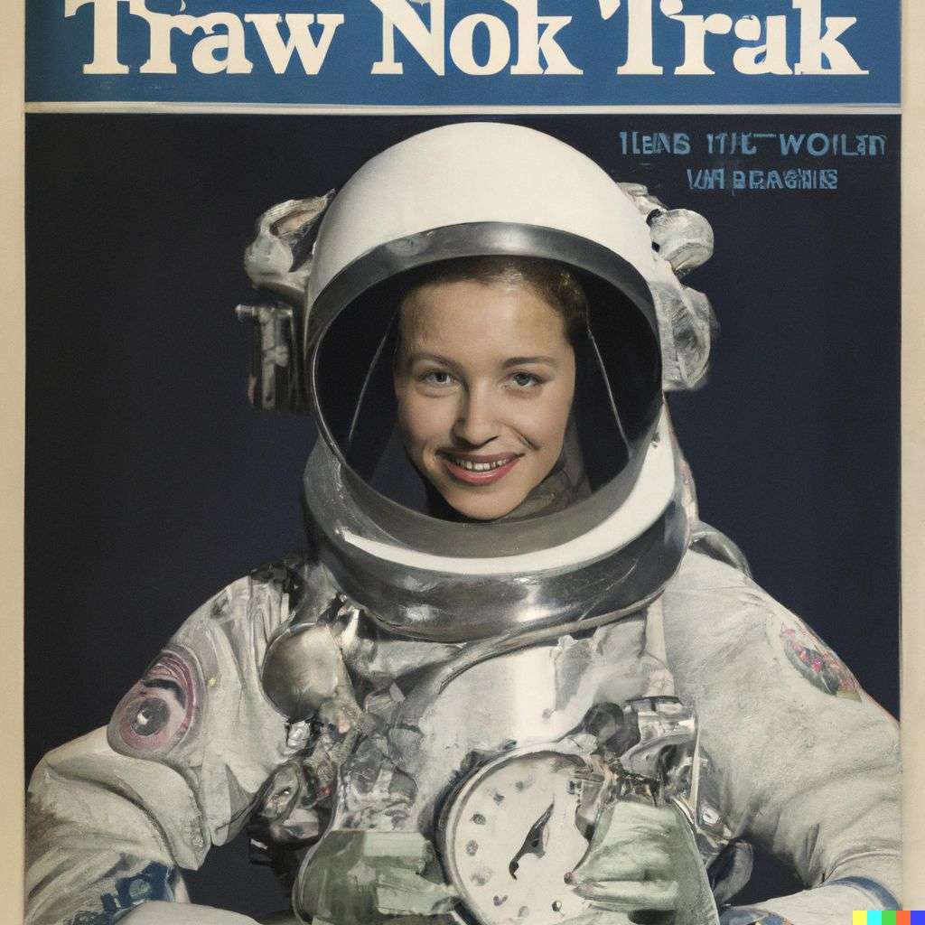 an astronaut, front page of The New York Times, 1960
